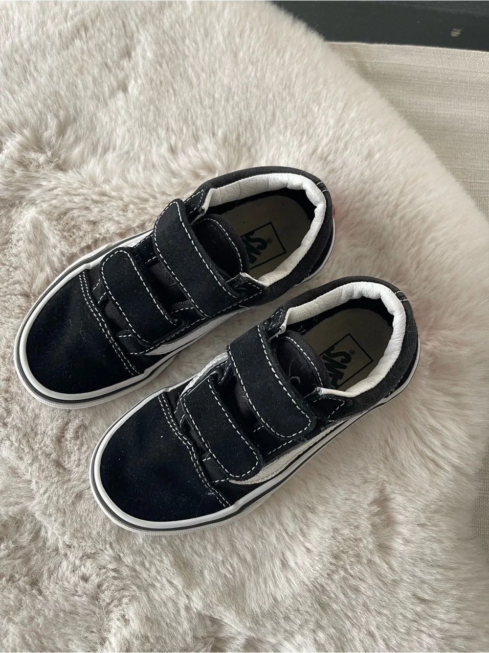 Vans black shoes sz 11.5 toddler kids